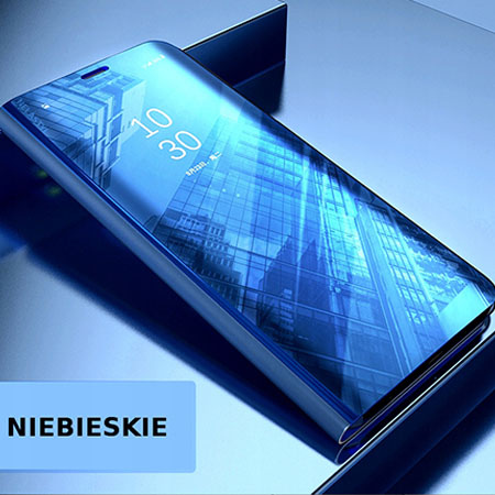 Etui na Galaxy S8 Plus Clear View z klapką - Niebieskie