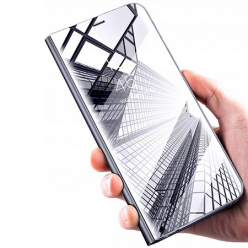 Etui na Galaxy S8 Plus Clear View z klapką - Srebrny