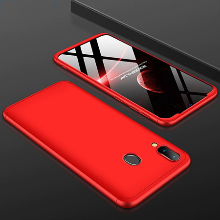 Etui na telefon Samsung Galaxy A40 - Slim MattE 360 - Czerwony.