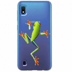 Etui na Samsung Galaxy A10 - Zielona żabka.