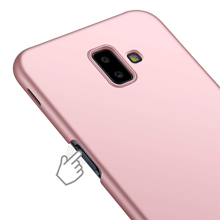 Etui na telefon Galaxy J6 Plus - Slim MattE - Różowy.
