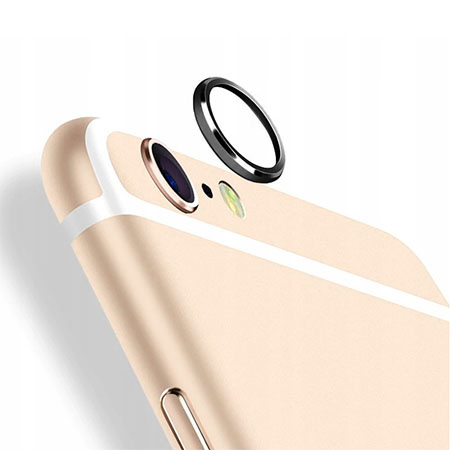 iPhone 7 Hartowane szkło na Tylny aparat z ramką Alu