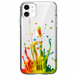 Etui na telefon Apple iPhone 11 - Kolorowy splash.
