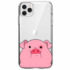 Etui na telefon Apple iPhone 11 Pro - Słodka różowa świnka.