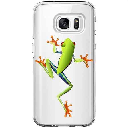 Etui na Galaxy S7 Edge - Zielona żabka.