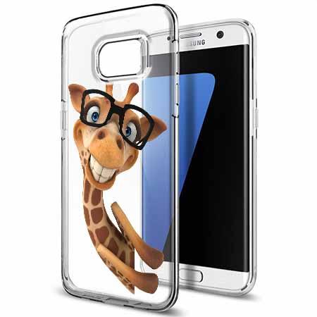 Etui na Galaxy S7 Edge - Żyrafa w okularach.