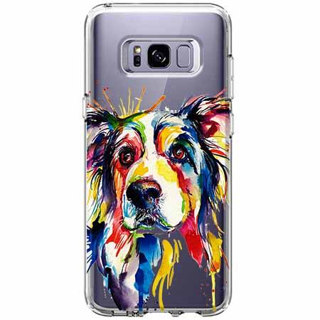 Etui na Samsung Galaxy S8 - Watercolor pies.