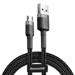 Baseus kabel Micro USB Nylonowy ładowarka 1m - Czarny