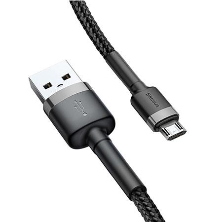 Baseus kabel Micro - USB Nylonowy 1m - Czarny
