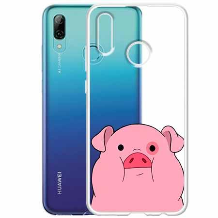 Etui na Huawei P Smart Z - Słodka różowa świnka.