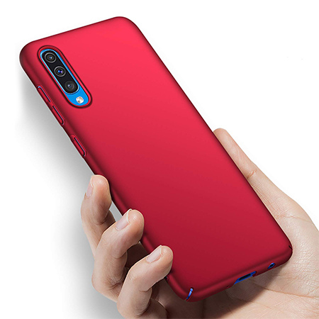 Etui na telefon Samsung Galaxy A50 - Slim MattE - Czerwony.