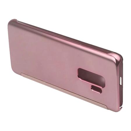 Etui na Samsung Galaxy S9 Plus - Clear View Book Mirror - Różowy.